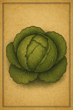 Cabbage Illustration